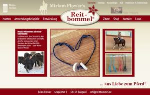 Reitbommel® Website von Miriam Flower